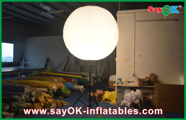 আউটডোর ইভেন্ট Inflatable আলো সজ্জা, ত্রিপা সঙ্গে হোয়াইট Stand Inflatable বেলুন
