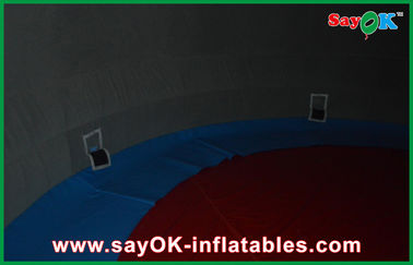 15m Hangout অক্সফোর্ড কাপড় Inflatable গম্বুজ কাঠামো ডিজিটাল অভিক্ষেপ প্রদর্শন ব্যবহার করুন