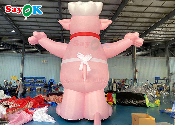 বিরাট inflatable কার্টুন চরিত্র শূকর মডেল বিজ্ঞাপন জন্মদিনের পার্টি জন্য কার্টুন চরিত্র