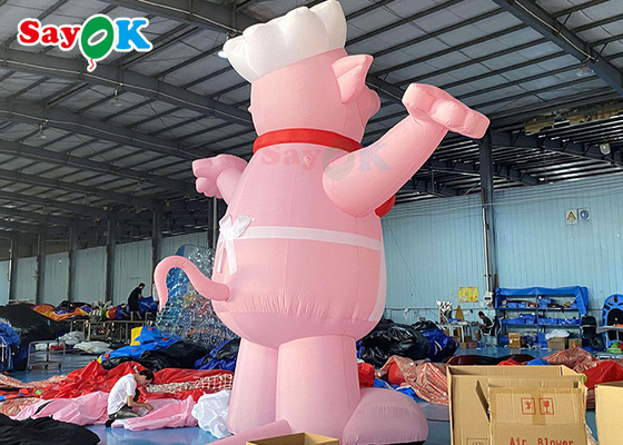 বিরাট inflatable কার্টুন চরিত্র শূকর মডেল বিজ্ঞাপন জন্মদিনের পার্টি জন্য কার্টুন চরিত্র