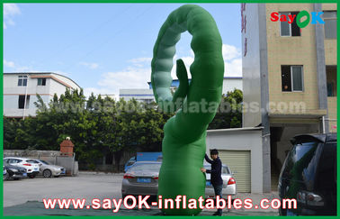 বিজ্ঞাপন inflatable সবুজ অক্সফোর্ড কাপড় inflatable কার্টুন চরিত্র / inflatable Caterpillar
