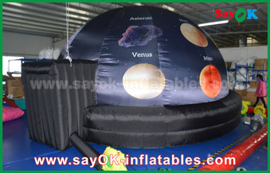 210 ডি অক্সফোর্ড কাপড় এবং অভিক্ষেপ Inflatable প্ল্যানেটরেম গুম্বজ কালো রঙ