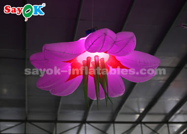 রঙিন 1.5m Inflatable আলোর সাজসজ্জা / LED ফ্লাওয়ার ঝুলন্ত