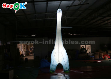 ব্লো আপ কার্টুন চরিত্র অক্সফোর্ড ফ্যাব্রিক 4mH Inflatable কার্টুন চরিত্র ডাইনোসর LED আলো সহ