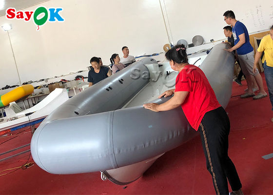 কাস্টম 5 মি সিলভার হাইপালন RIB নৌকা Inflatable মাছ ধরার ভেলা